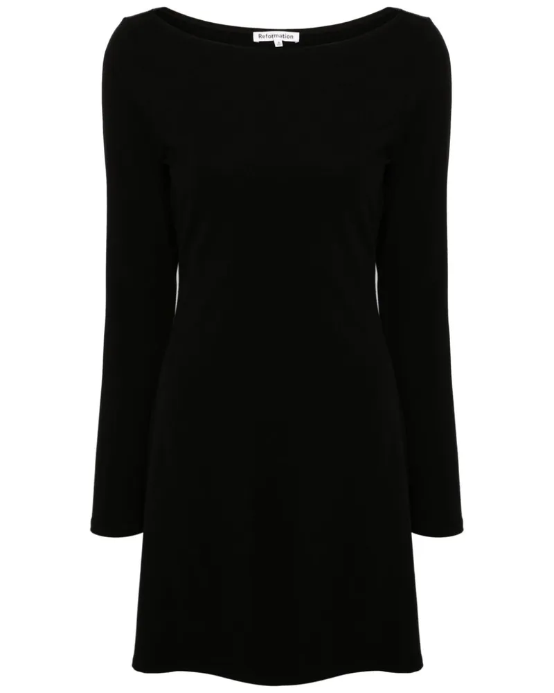 Reformation Jaelynn Strickkleid - Schwarz Schwarz