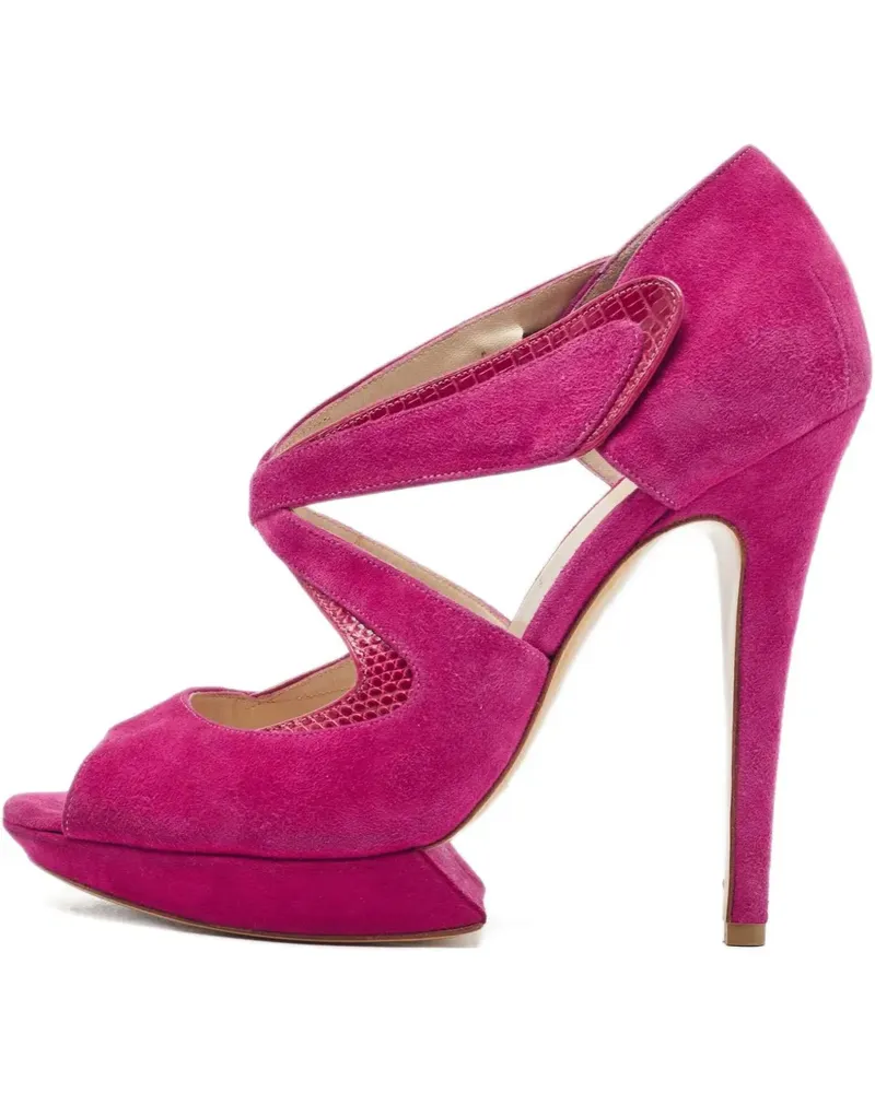 Nicholas Kirkwood Sandalen aus Wildleder 120mm - Rosa Rosa