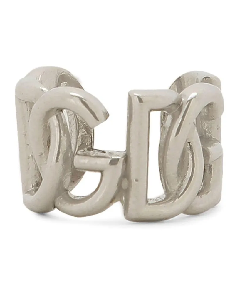 Dolce & Gabbana Ear Cuff mit Logo - Grau Grau