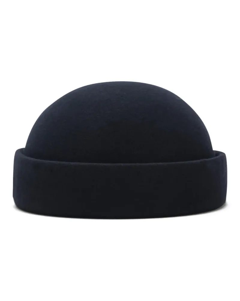 Loro Piana Scotty Beanie mit Rollbesatz - Blau Blau