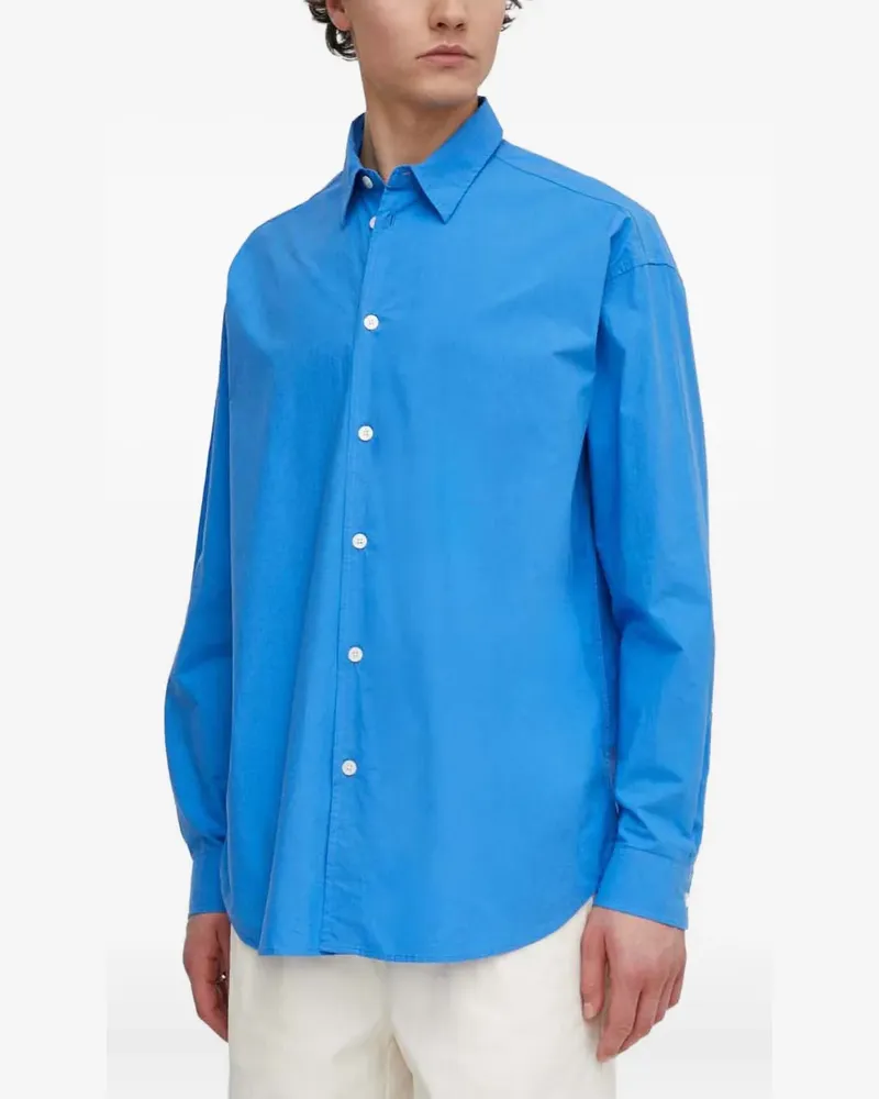 Samsøe & Samsøe Langärmeliges Hemd - Blau Blau