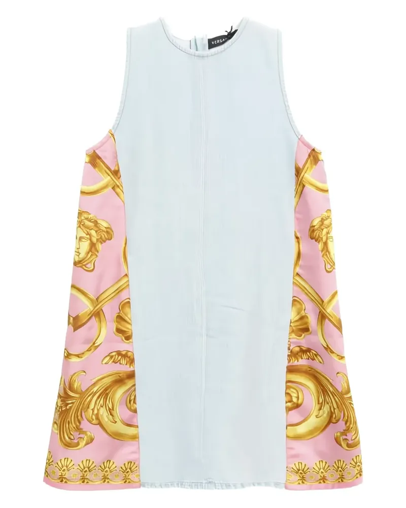 Versace 2010 Jeanskleid mit Medusa-Print - Blau Blau