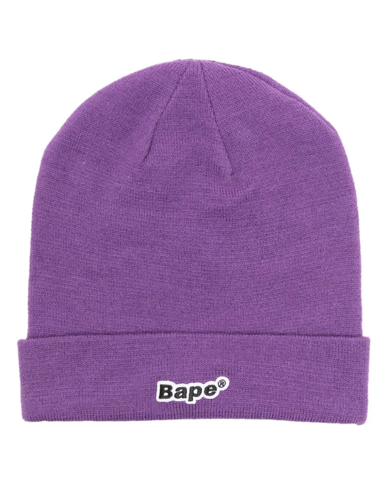 BAPE Strickmütze Violett