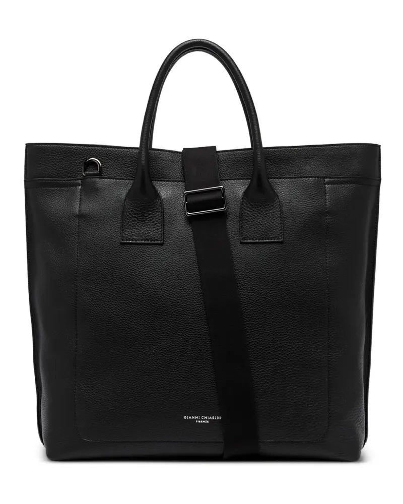Gianni Chiarini Handtasche mit Logo-Print - Schwarz Schwarz