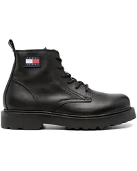 Tommy Hilfiger Schnürstiefel mit Logo-Patch Schwarz