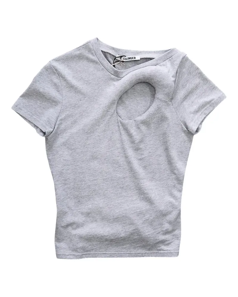 OTTOLINGER cut-out short-sleeved T-shirt - Grau Grau