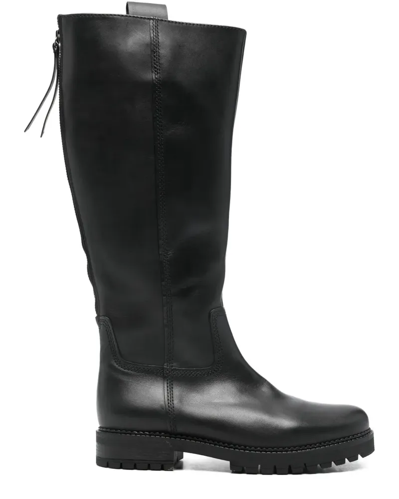 Gabor leather boots - Schwarz Schwarz