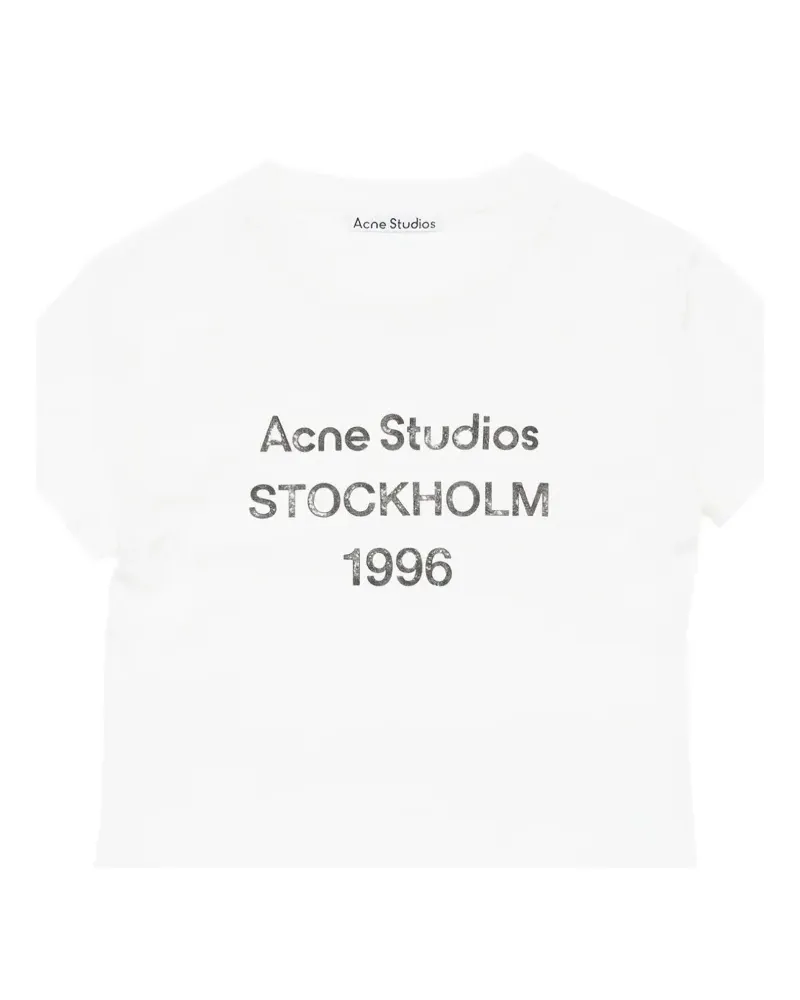 Acne Studios T-Shirt mit grafischem Print - Weiß Weiß