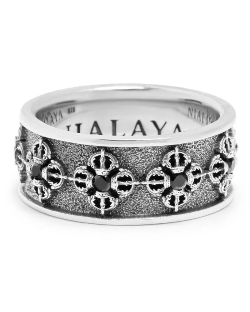 Nialaya Dorje Ring mit Prägung - Silber Silber