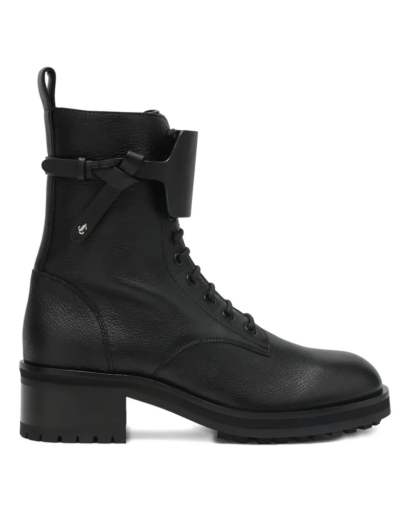 Jimmy Choo Rosabel Bikerstiefel mit Schnürung - Schwarz Schwarz
