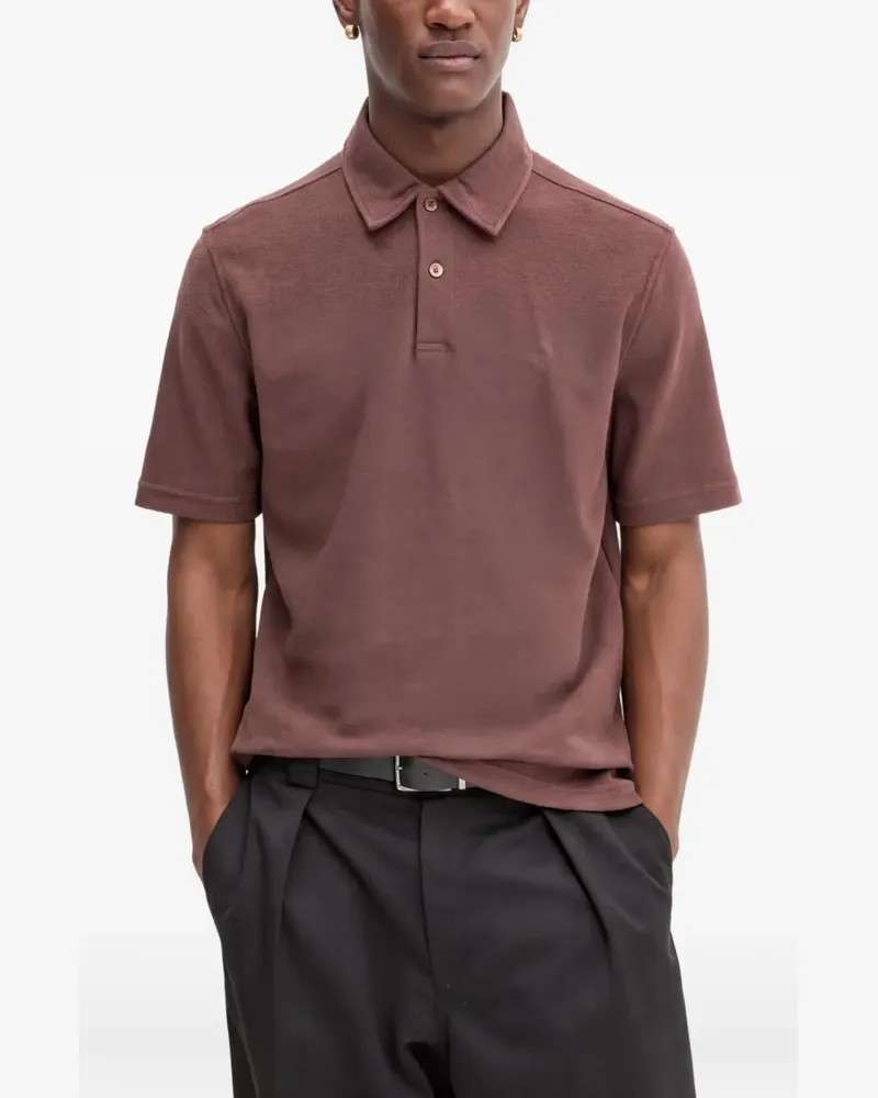 Samsøe & Samsøe Poloshirt mit kurzen Ärmeln - Braun Braun