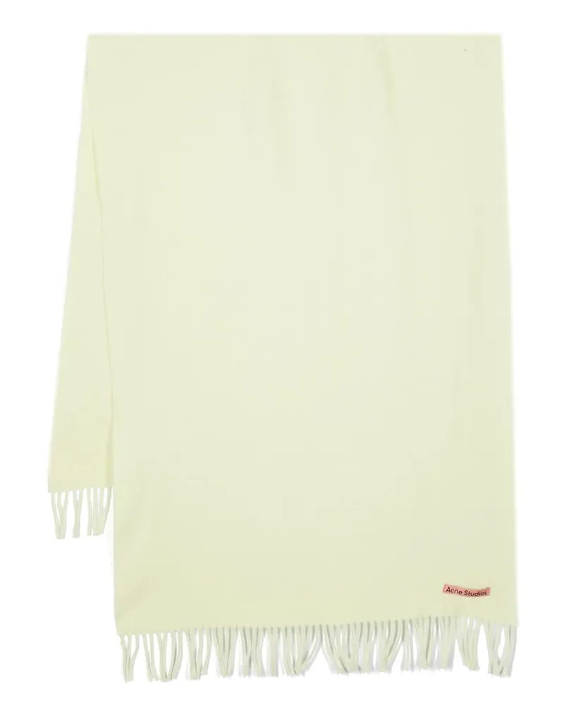 Acne Studios Schal mit Fransen - Grün Grün