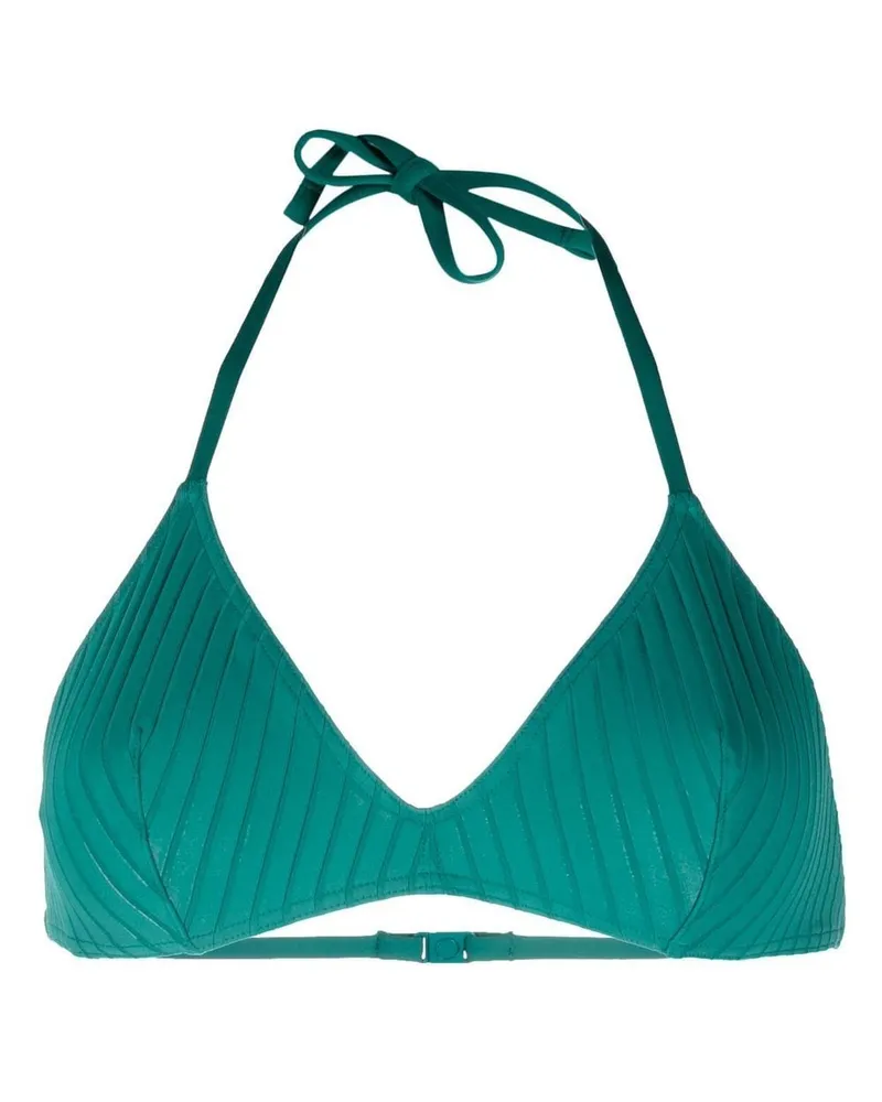 Eres Geripptes Sky Triangel-Bikinioberteil - Grün Grün