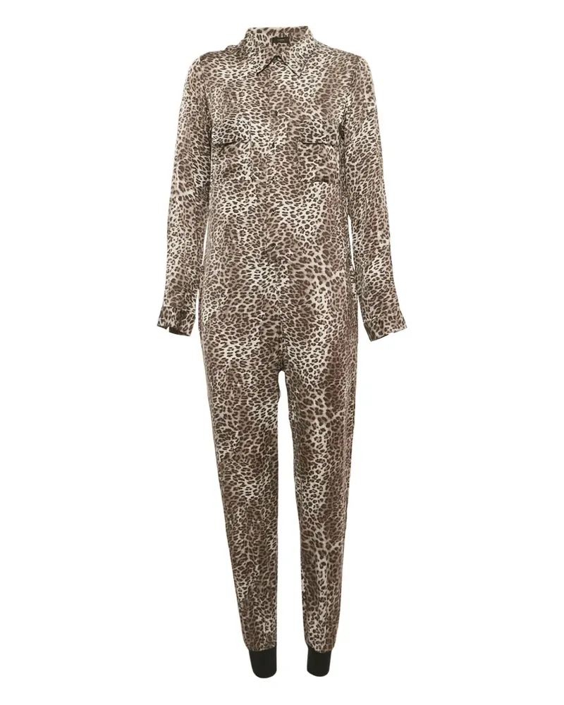 Joseph 2000s Jumpsuit mit Animal-Print - Grau Grau