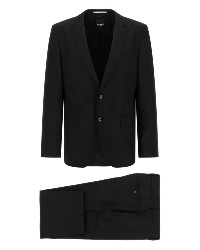 HUGO BOSS Einreihiger Anzug - Schwarz Schwarz