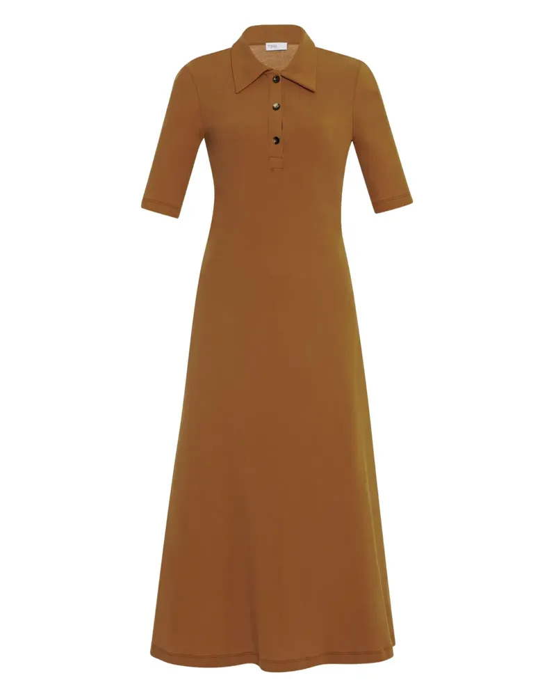 Rosetta Getty Geknöpftes Poloshirtkleid - Braun Braun