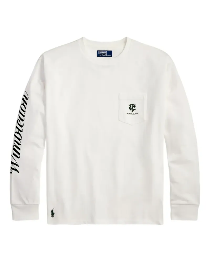 Ralph Lauren Wimbledon Sweatshirt mit Tasche - Weiß Weiß