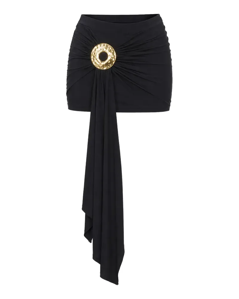 Cult Gaia Freesia ruched mini skirt - Schwarz Schwarz