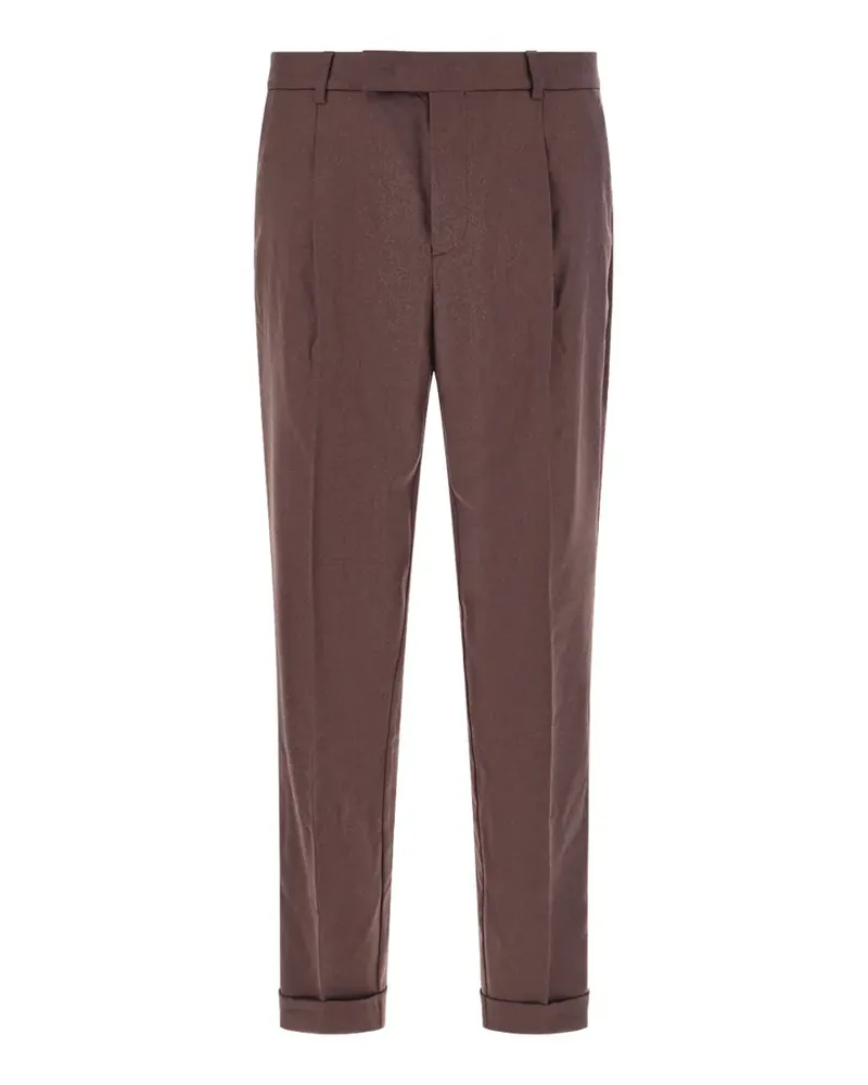 CRUNA Tortona pleated trousers - Braun Braun