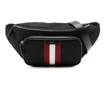 Gürteltasche mit Streifendetail - Schwarz