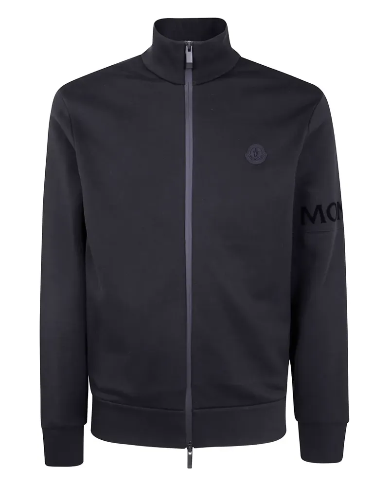 Moncler logo-detail zip-up sweatshirt - Schwarz Schwarz
