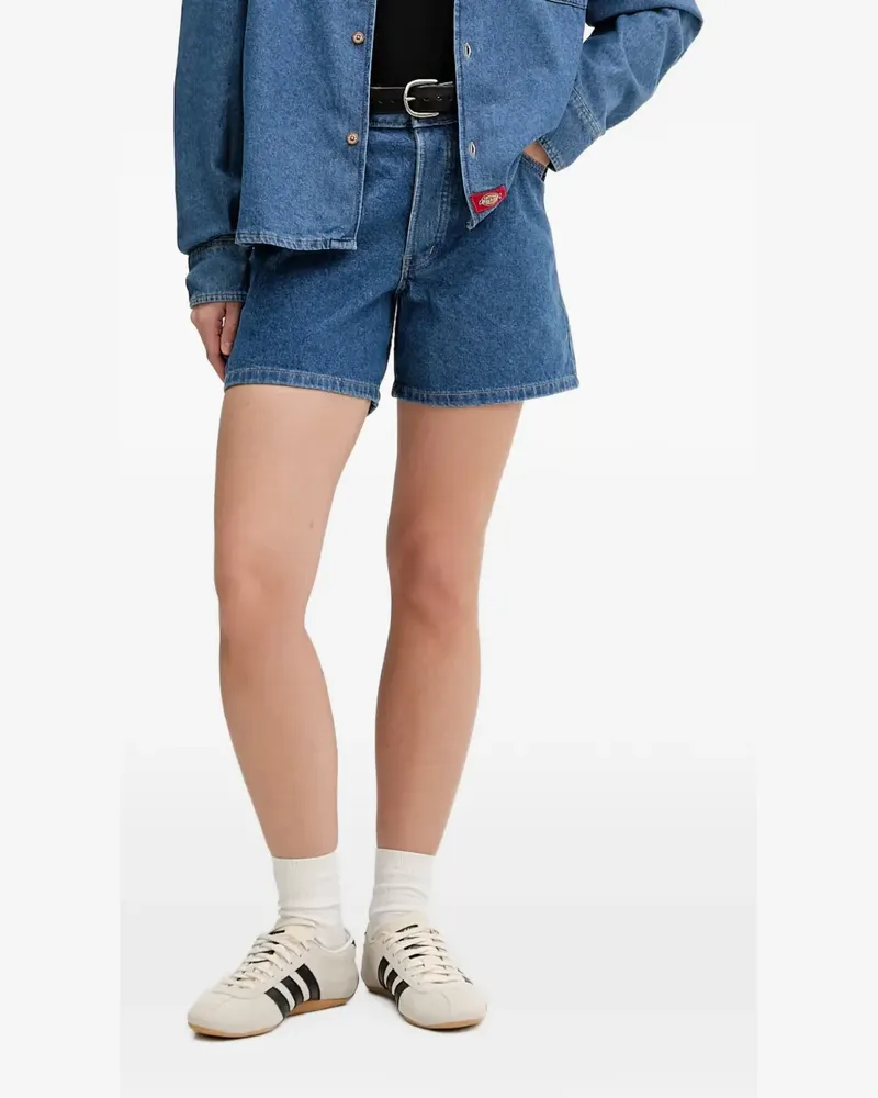 Dickies 984 logo-patch denim shorts - Blau Blau