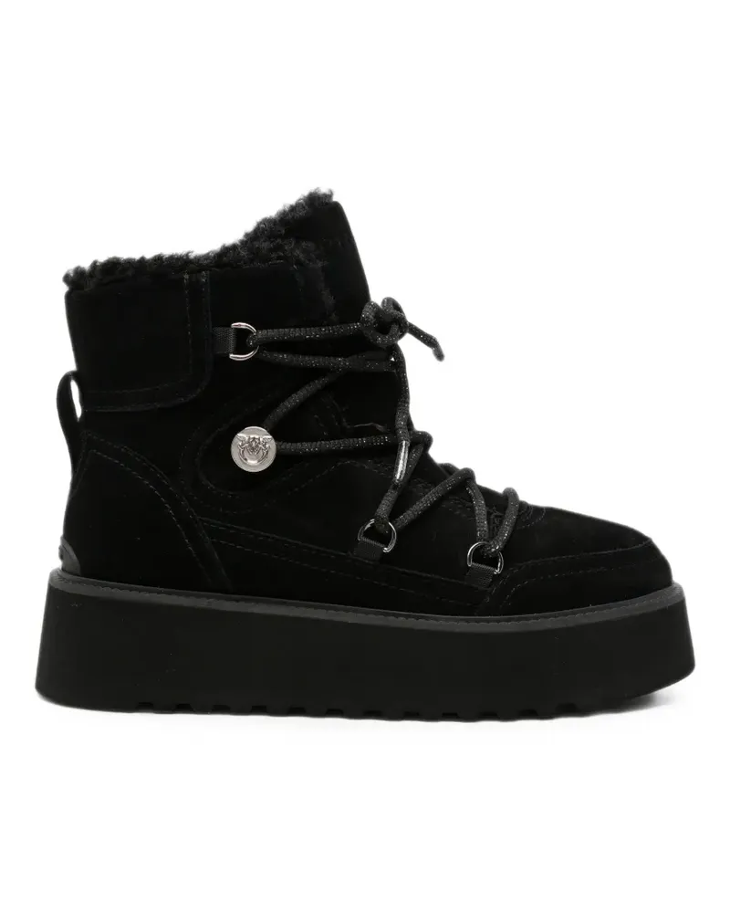 Pinko Schnürstiefel mit Plateausohle - Schwarz Schwarz