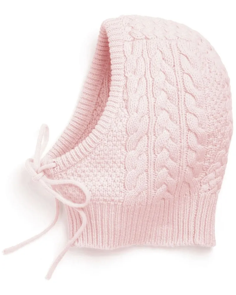 Barrie Balaklava aus Kaschmir - Rosa Rosa