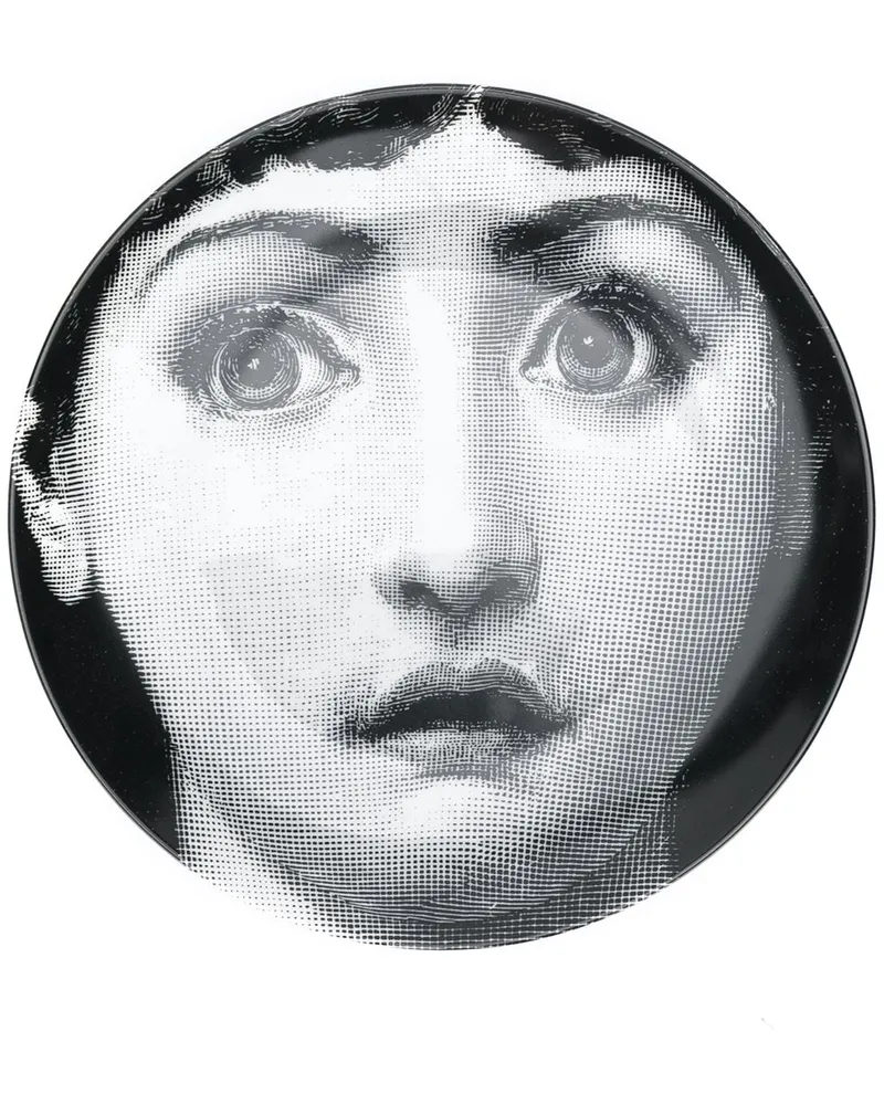 Fornasetti Variazioni N.237 Wandteller Schwarz