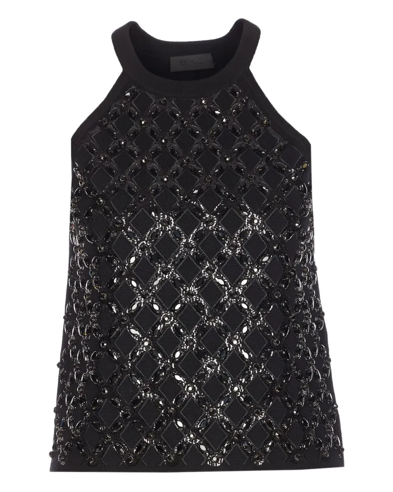Liu Jo halterneck embellished top - Schwarz Schwarz
