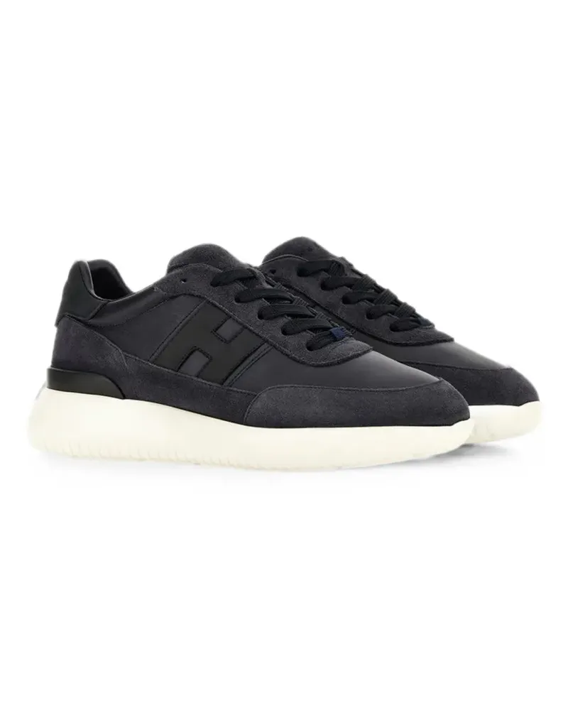 Hogan Interactive³ panelled logo-patch sneakers - Blau Blau