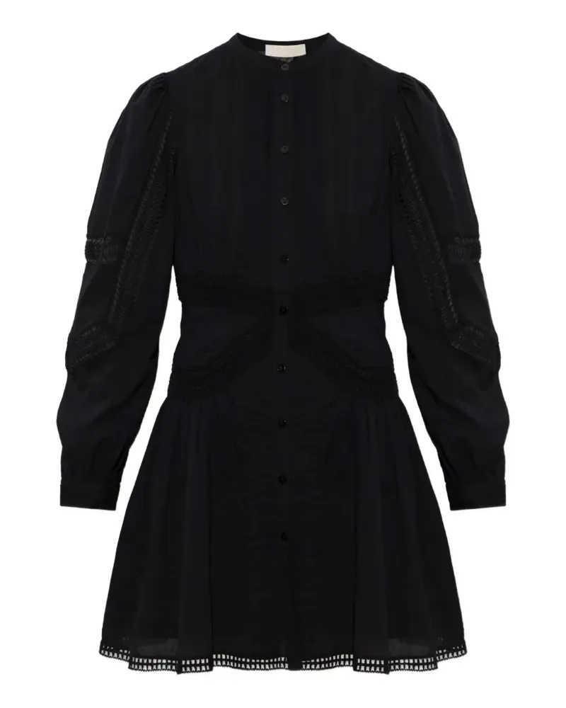 Ulla Johnson Elysia Minikleid mit Häkelbesatz - Schwarz Schwarz