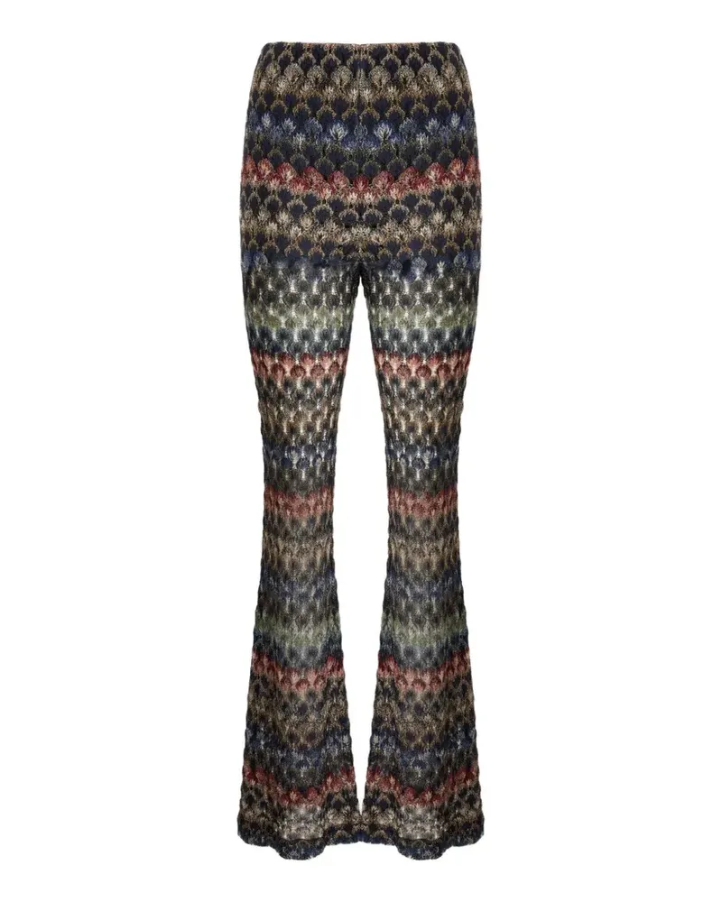 Missoni Strickhose mit geometrischem Print - Blau Blau