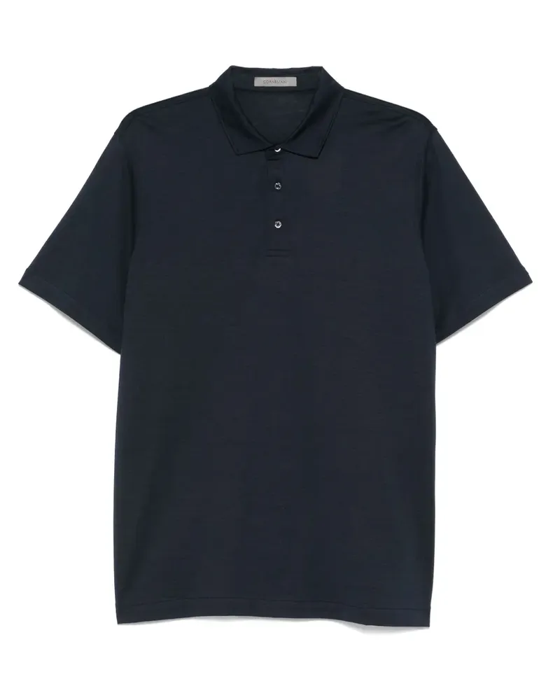 Corneliani Kurzärmeliges Poloshirt - Blau Blau