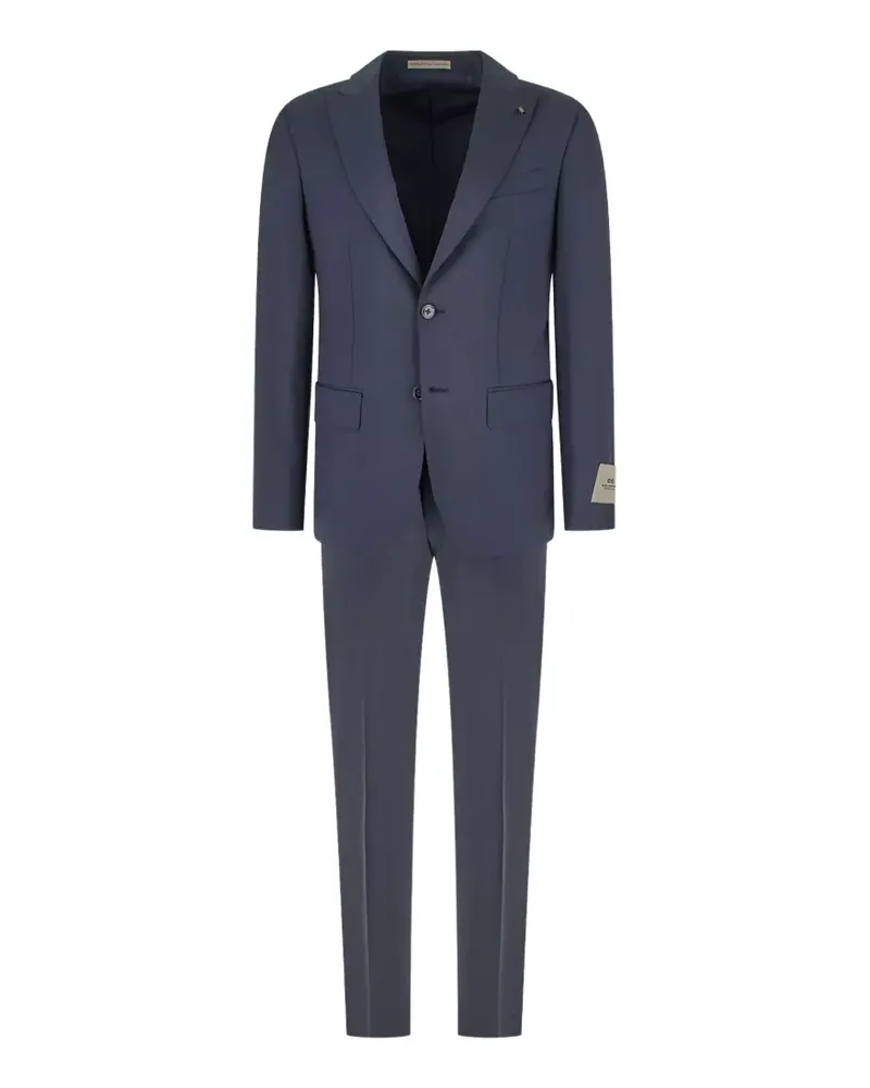 Corneliani peak-lapel single-breasted suit - Blau Blau