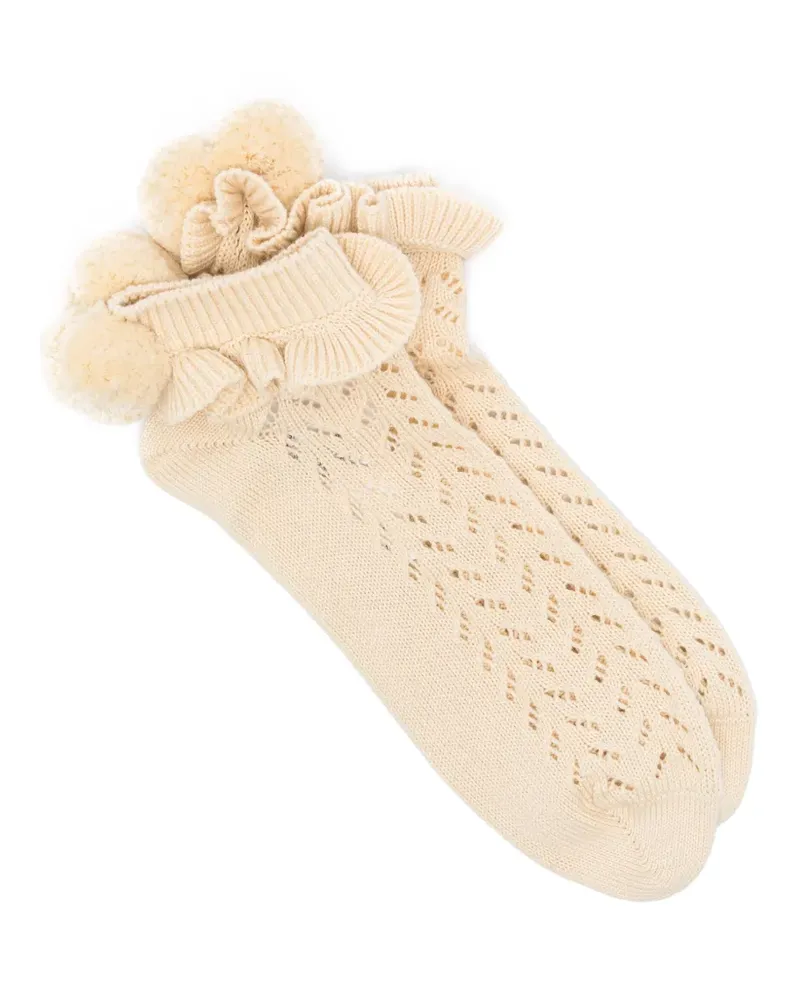 Valentino Garavani Socken mit Pompons - Nude Nude