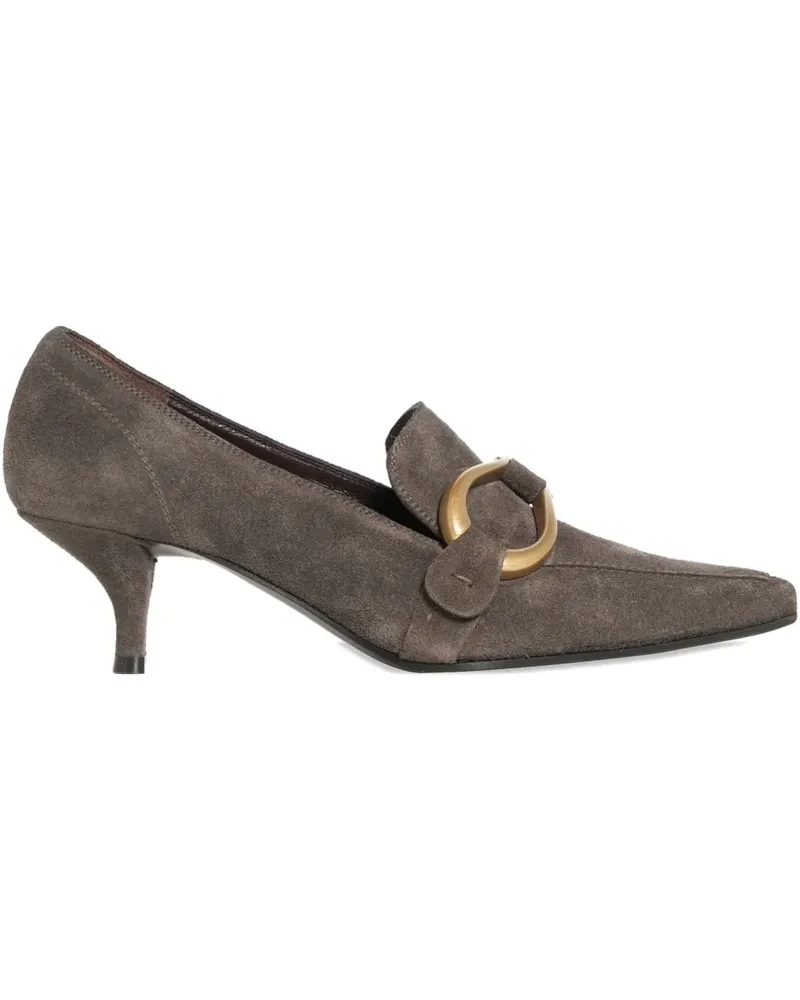 FESTA Milano Ria antiqued gold pumps - Grau Grau