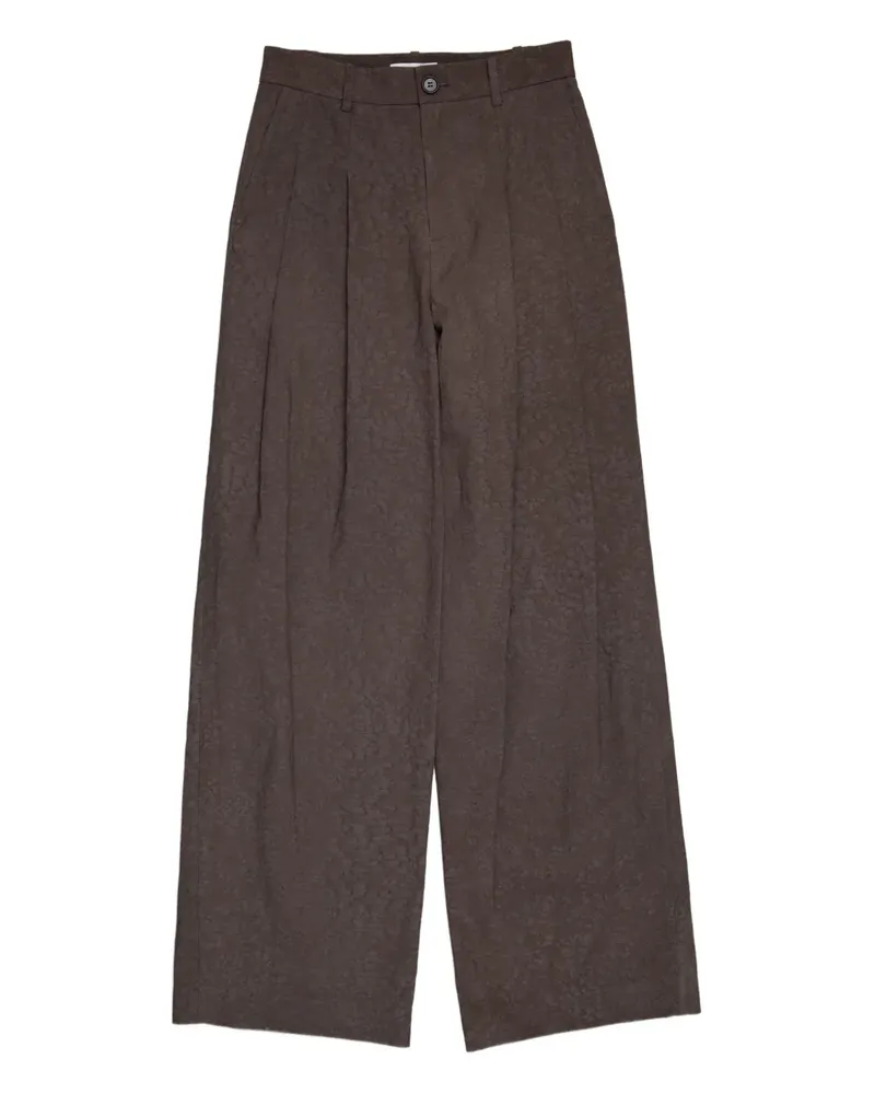 UMBER POSTPAST Hose mit Biesen - Braun Braun