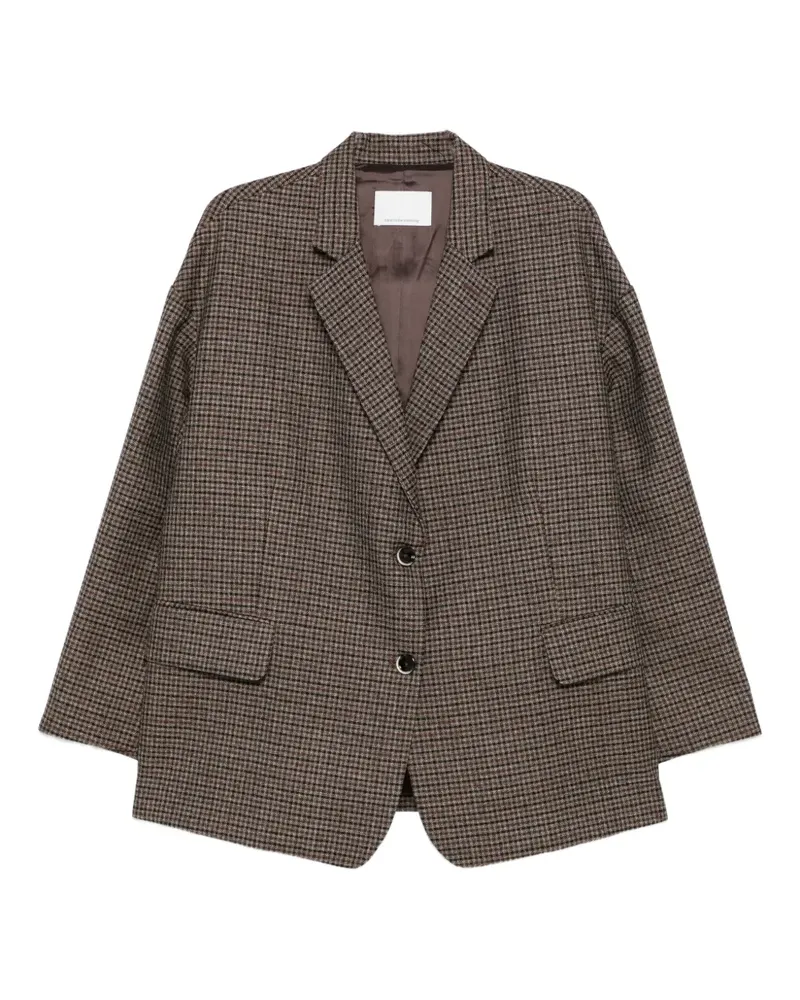 nine:inthe:morning pocket check jacket - Braun Braun