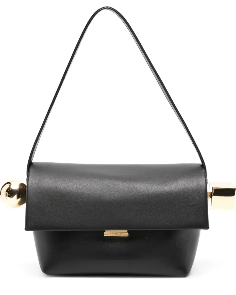 Jacquemus Le Grand Rond Carré Schultertasche - Schwarz Schwarz
