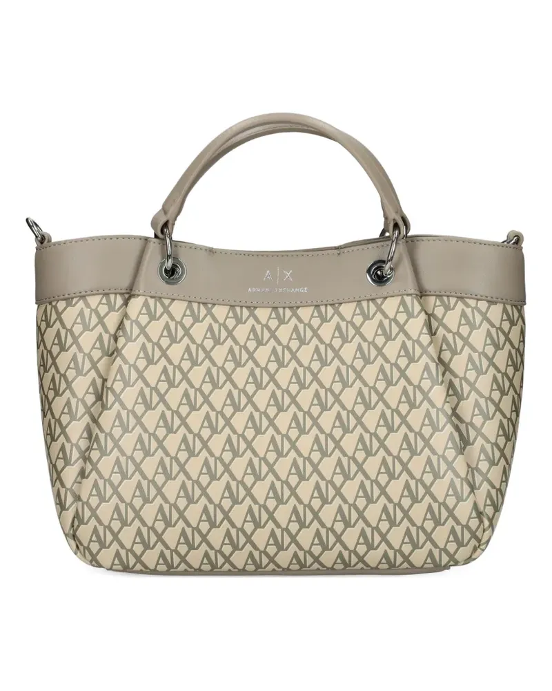 Armani Exchange Shopper mit Monogramm - Nude Nude