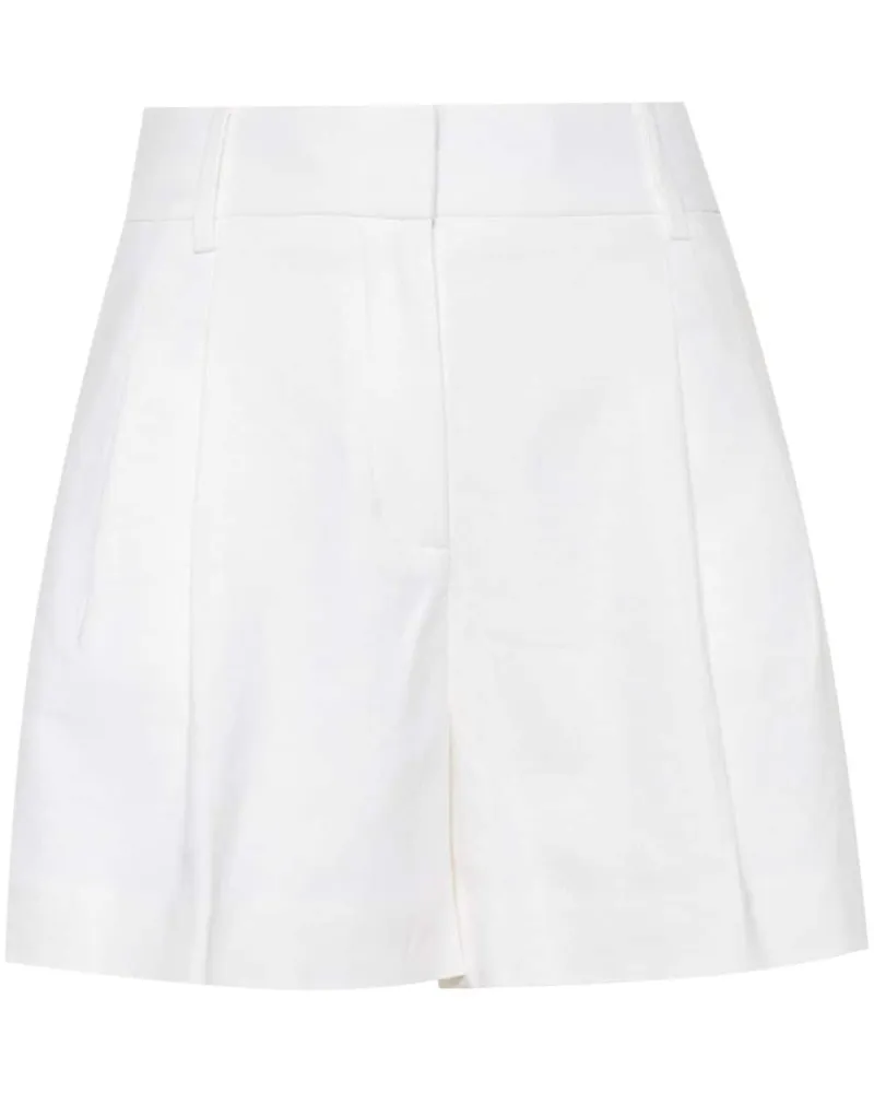 Michael Kors Klassische Bundfaltenshorts - Weiß Weiß