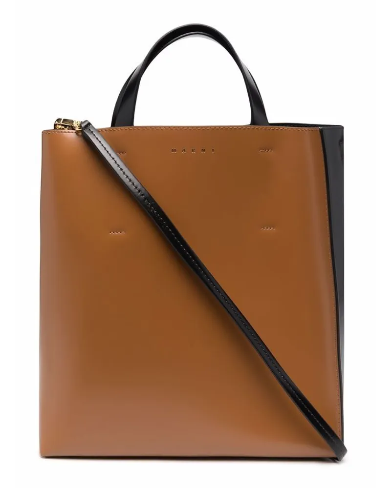 Marni Zweifarbige Handtasche - Schwarz Schwarz