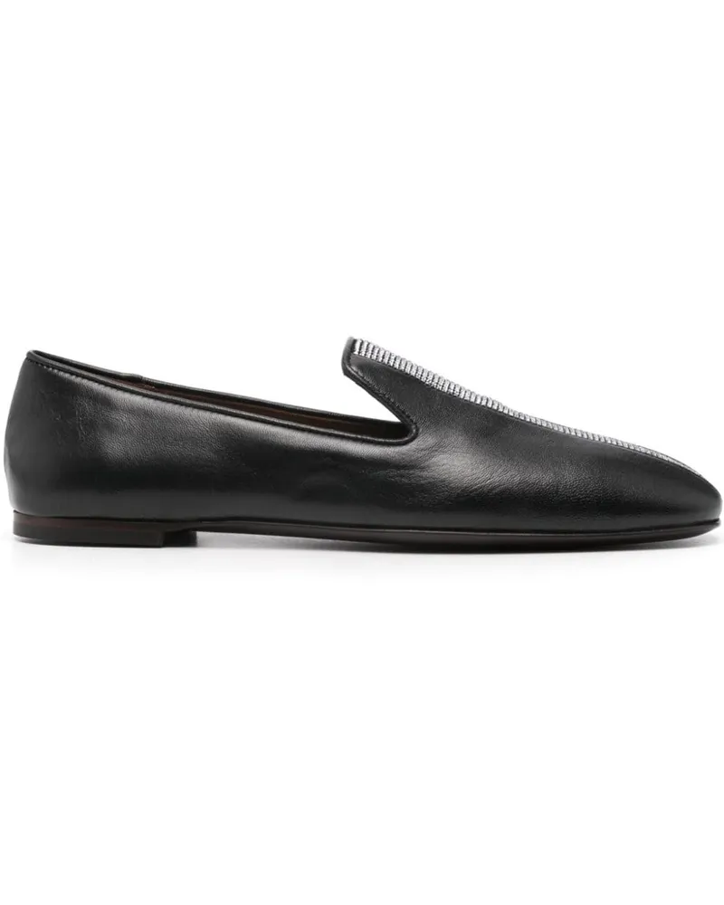 Giuseppe Zanotti Loafer mit Kristallen - Schwarz Schwarz