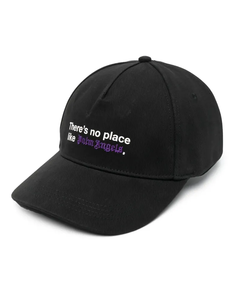 Palm Angels Baseballkappe mit Logo-Stickerei - Schwarz Schwarz