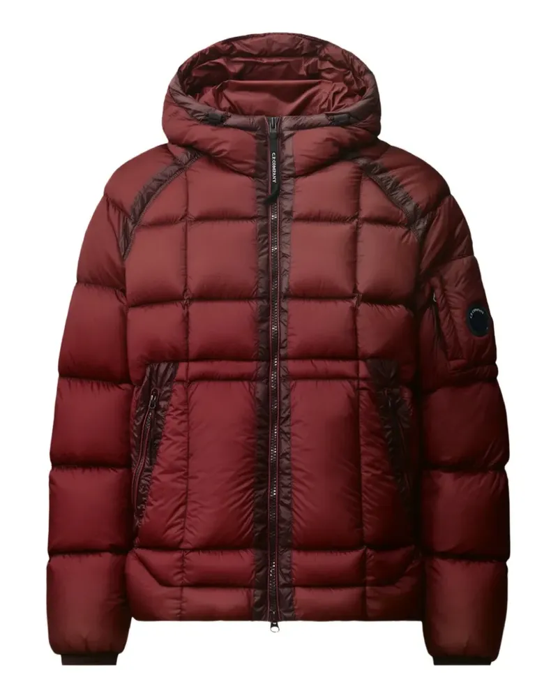 C.P. Company Gesteppte Kapuzenjacke - Rot Rot