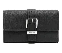 Portemonnaie mit Klappe - Schwarz