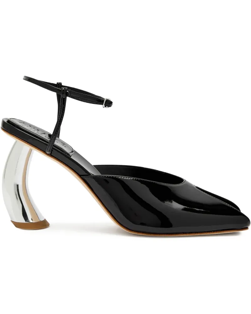 A.W.A.K.E. Giustine patent sandals - Schwarz Schwarz