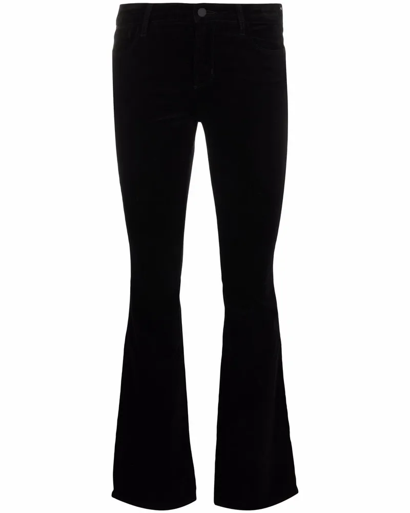L'Agence Schmale Bootcut-Hose - Schwarz Schwarz