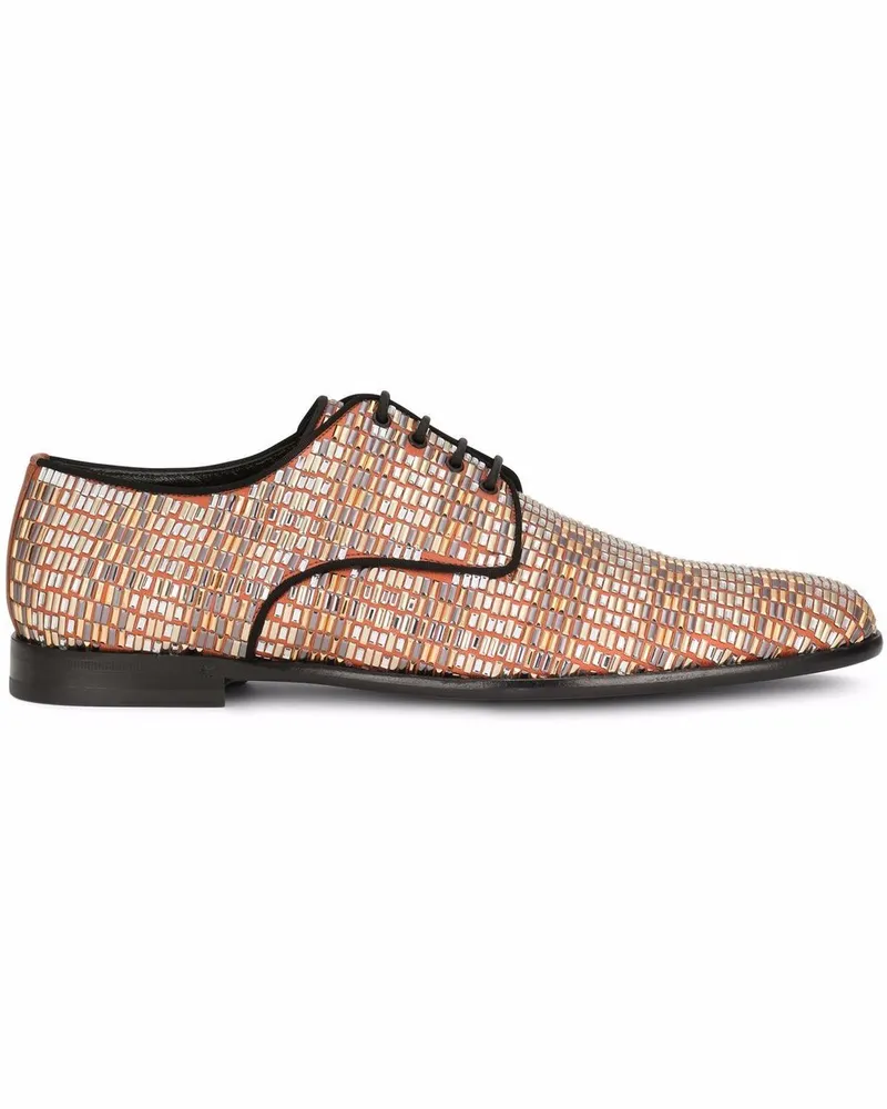 Dolce & Gabbana Derby-Schuhe mit Strassverzierung - Orange Orange